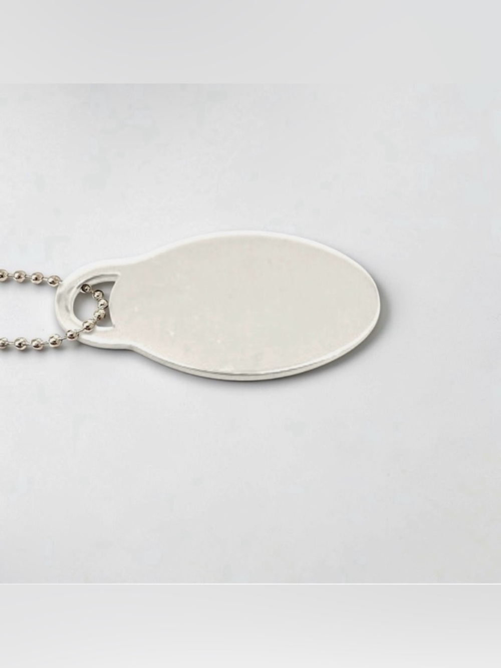 Tiffany & Co Vintage 925 Sterling Silver Return to Tiffany Oval Dog Tag Necklace - Picture 3 of 5
